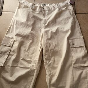Wild Fable 1X khaki cargo baggy pants